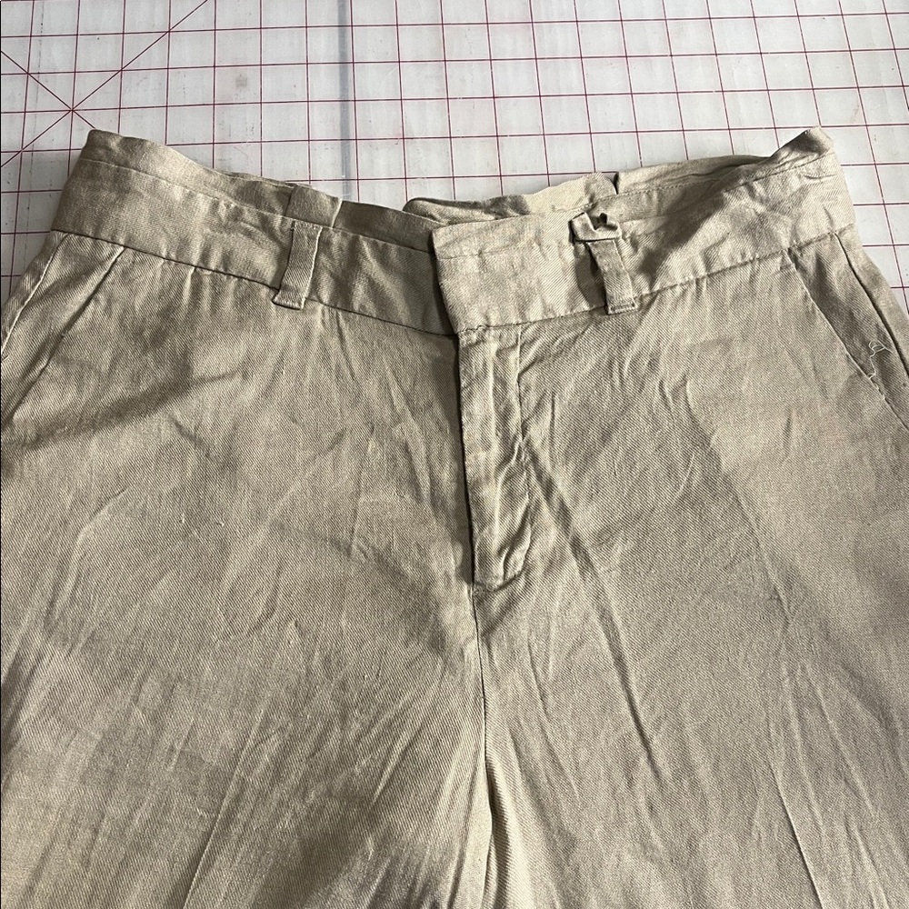 Banana Republic linen blend wide leg crops - Picture 2 of 4